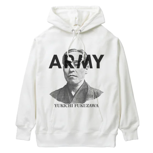 U.S.ARMYな福沢諭吉さん Heavyweight Hoodie