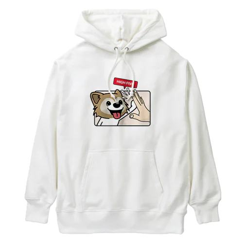 ハイタッチ！パピヨン Heavyweight Hoodie