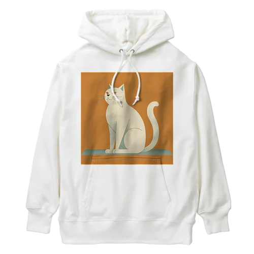 凛々しく立つネコ Heavyweight Hoodie