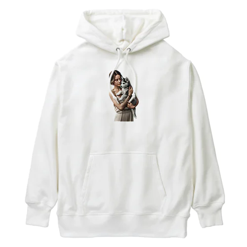 かわいさ満点！子犬のハスキー！ Heavyweight Hoodie