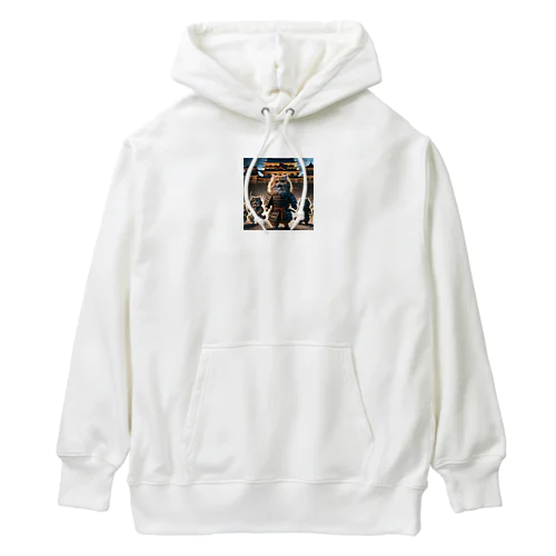 ねこ　出陣 Heavyweight Hoodie