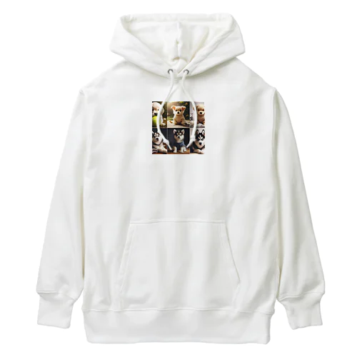 愛らしい犬たち Heavyweight Hoodie