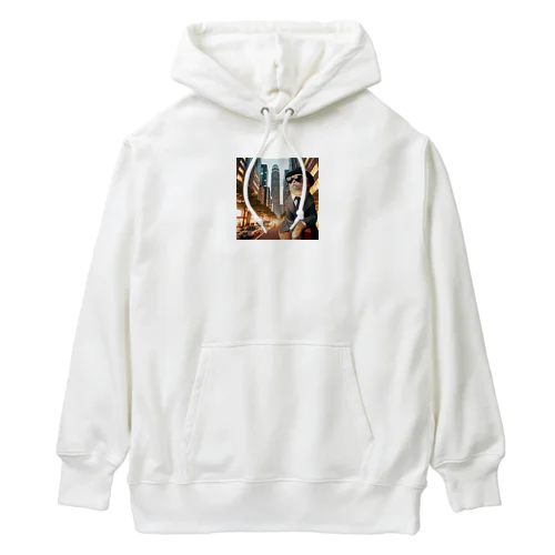 スタイリッシュな猫 Heavyweight Hoodie