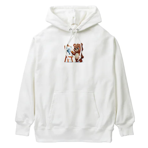 熊さんの大好物を描いてみた！グッズです Heavyweight Hoodie