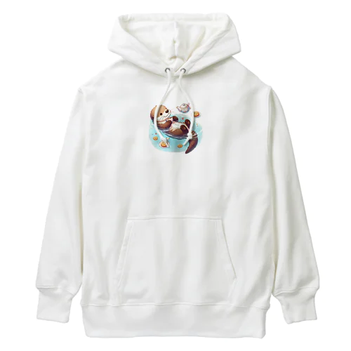 ティータイムを楽しむラッコ① Heavyweight Hoodie