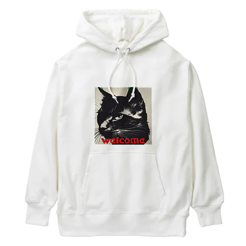 黒猫登場Ⅰ Heavyweight Hoodie