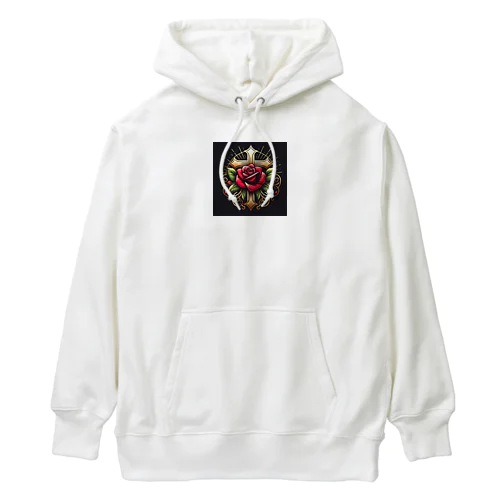 薔薇クロス Heavyweight Hoodie