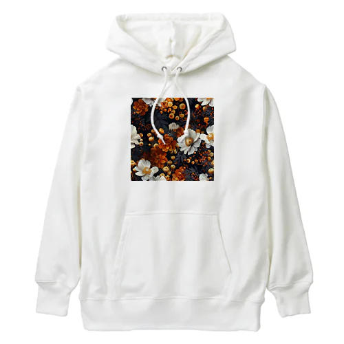 綺麗な白と黄色い花 Heavyweight Hoodie