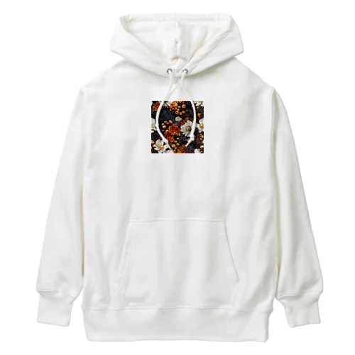 綺麗な白と黄色い花 Heavyweight Hoodie