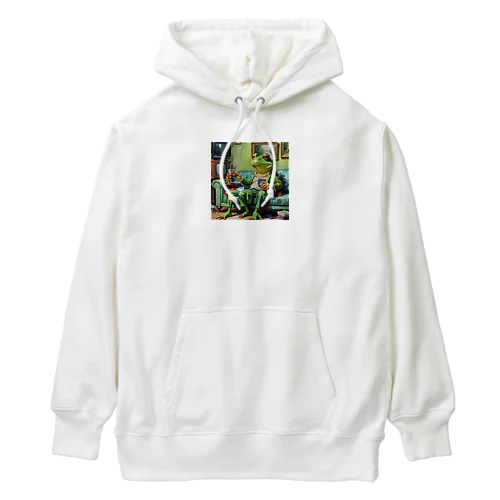 ジョークを言っているカエル Heavyweight Hoodie