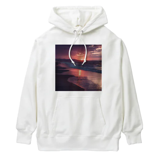 海辺の夕日 Heavyweight Hoodie