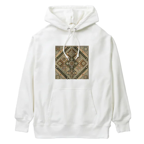 アイヌ　ラマタリ風ボックスロゴ Heavyweight Hoodie