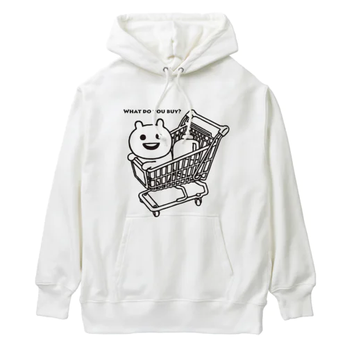 カートに乗るマエバサン Heavyweight Hoodie