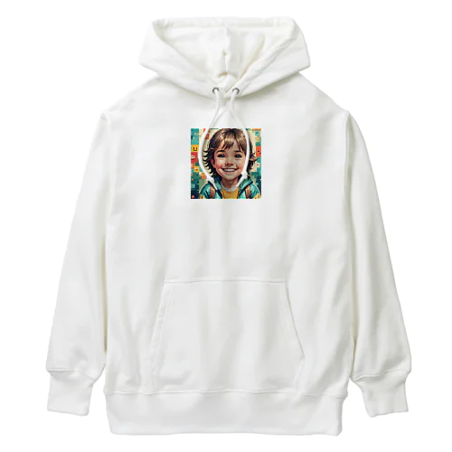 笑っている子供の顔 Heavyweight Hoodie