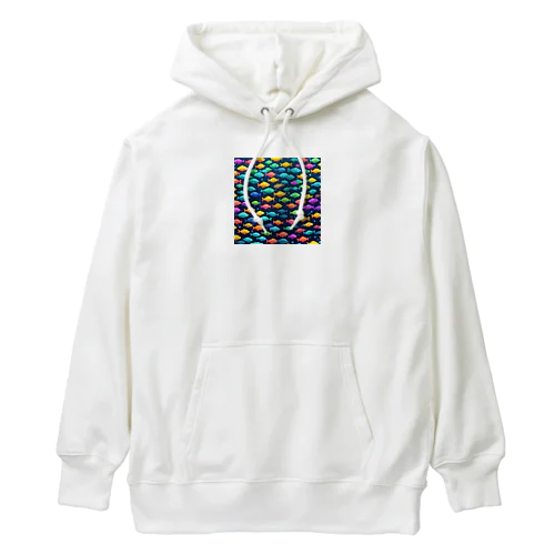 泳いでいる魚の鱗 Heavyweight Hoodie