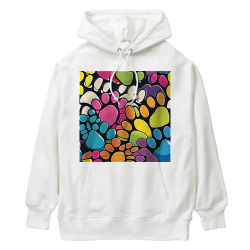 ポップアート　足跡 Heavyweight Hoodie