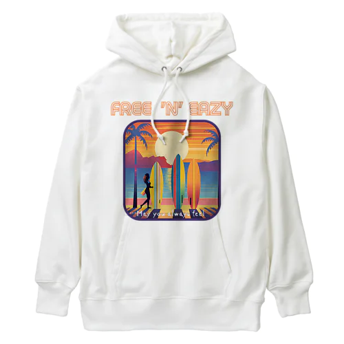  FREE 'N' EAZY  Tropical1 Heavyweight Hoodie