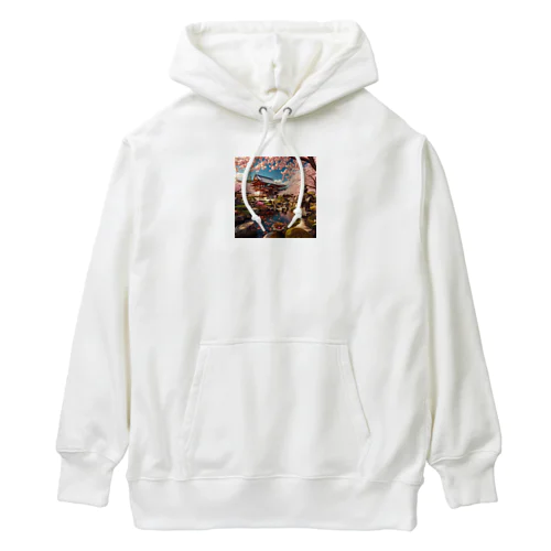 Sakura in Japan Heavyweight Hoodie