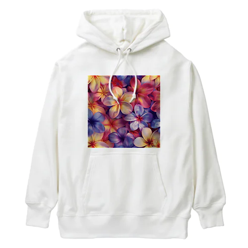 イラスト　カラフル花々 Heavyweight Hoodie