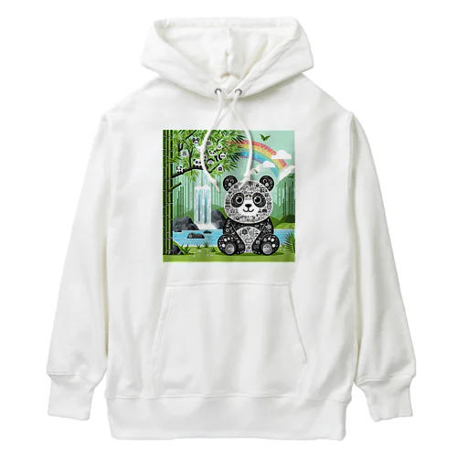 デジタルアートパンダ Heavyweight Hoodie