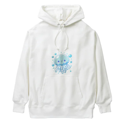 水色のクラゲ･スー Heavyweight Hoodie