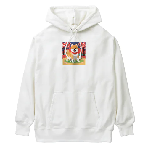 日本の守り手秋田犬 Heavyweight Hoodie