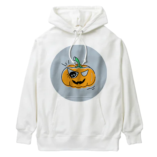 かぼちゃ、クモ、ハロウィン、絵文字 Heavyweight Hoodie