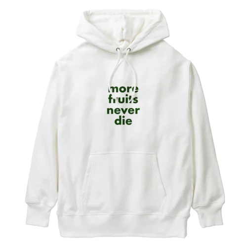 never die green Heavyweight Hoodie