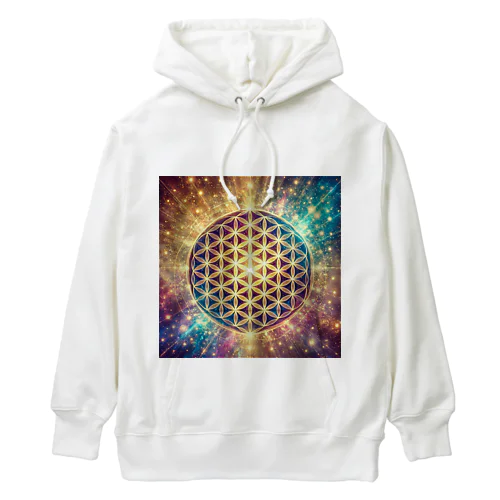 フラワーオブライフ Heavyweight Hoodie