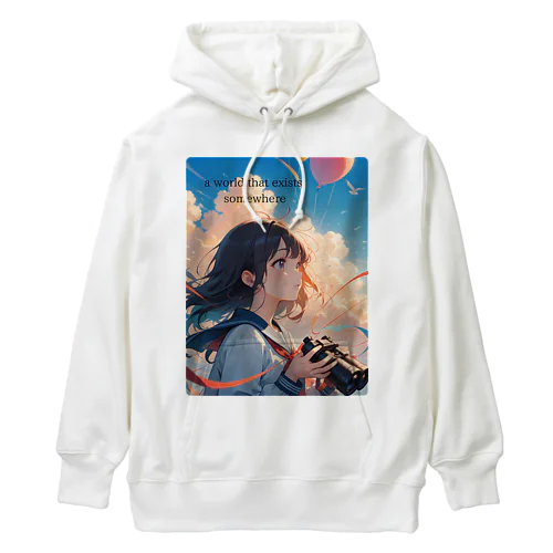 未来を見る少女 Heavyweight Hoodie