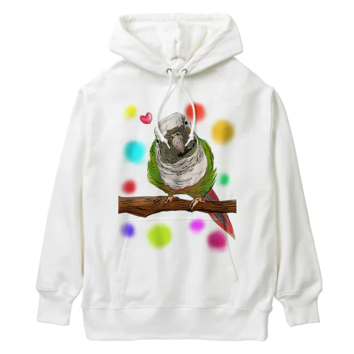 ホオミドリアカオウロコインコ フルカラー② Heavyweight Hoodie