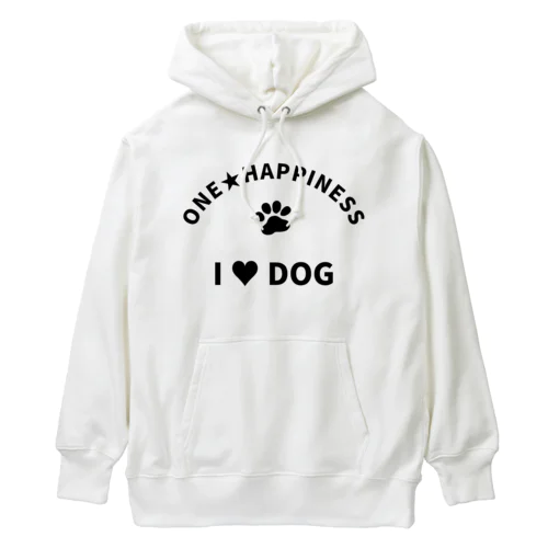 I LOVE DOG　ONEHAPPINESS ヘビーウェイトパーカー