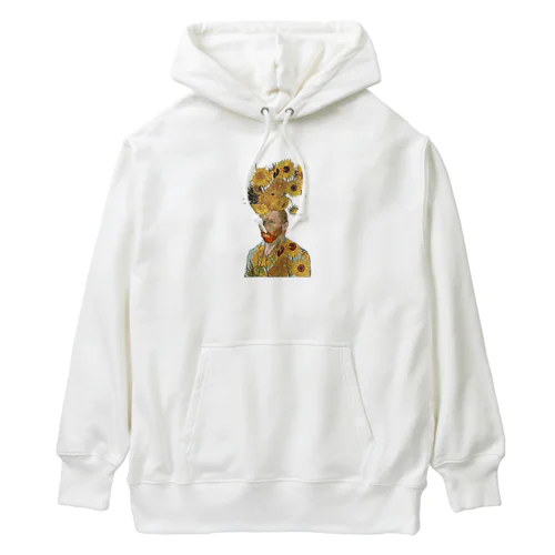 向日葵とゴッホ Heavyweight Hoodie