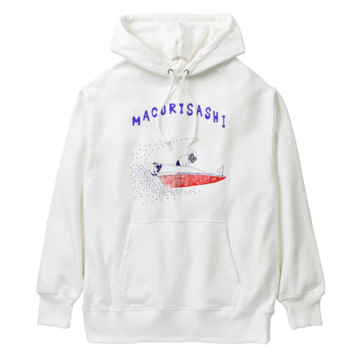 ボートレースデザイン「まくり差し」（Tシャツ・パーカー・グッズ・ETC） Heavyweight Hoodie