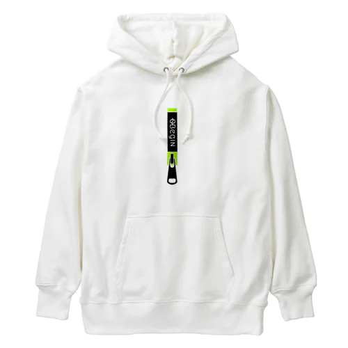 [0~Begin]ファスナーロゴプリント Heavyweight Hoodie