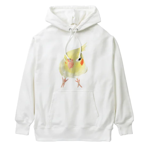 オカメインコ　おすましルチノー【まめるりはことり】 Heavyweight Hoodie