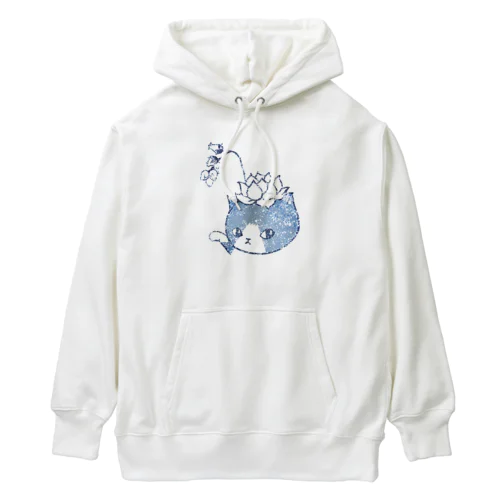 藍染風エケネコ Heavyweight Hoodie