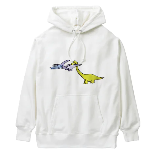 カムカム恐竜（プテラノドン×ブラキオサウルス） Heavyweight Hoodie