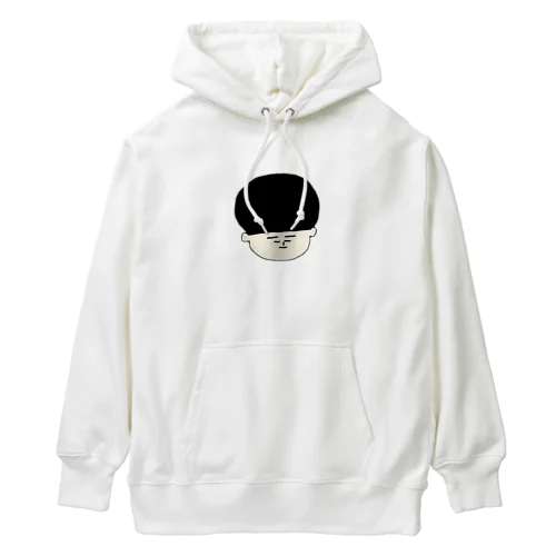 おかぱ顔アップ Heavyweight Hoodie