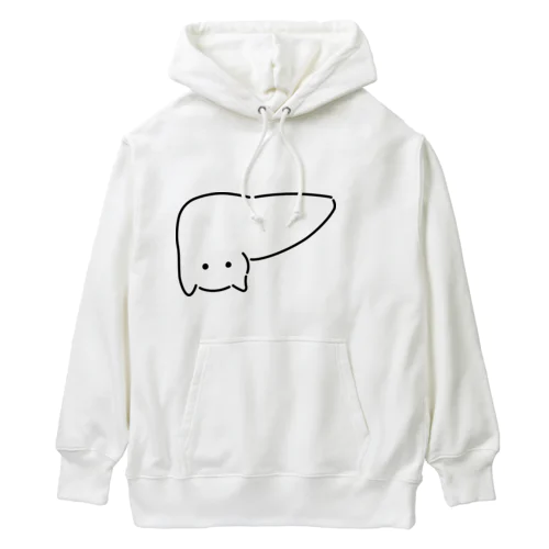 肝臓がニャンコ Heavyweight Hoodie