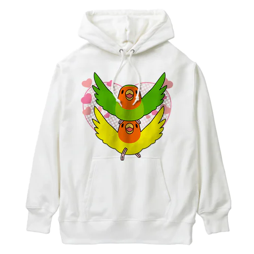 ラブリーコザクラインコ【まめるりはことり】 Heavyweight Hoodie