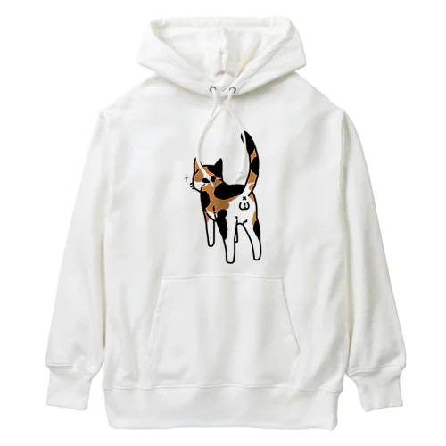 ねこけつω（三毛猫） Heavyweight Hoodie