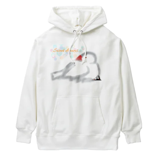 スリスリくんとおねんね白文鳥 Heavyweight Hoodie