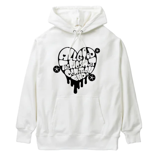 ドロドロハート Heavyweight Hoodie