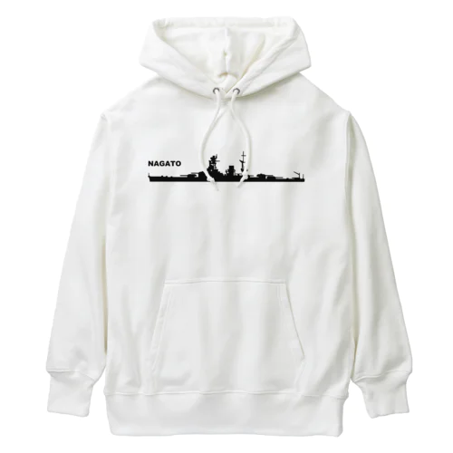 軍艦　長門（黒） Heavyweight Hoodie