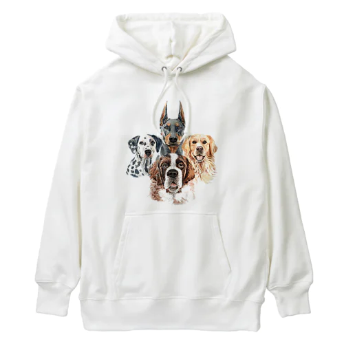 賢くて優しい、大きい犬たち。 Heavyweight Hoodie