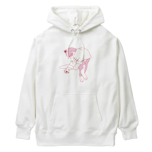 【赤ドット】猫功夫(猫カンフー) Heavyweight Hoodie