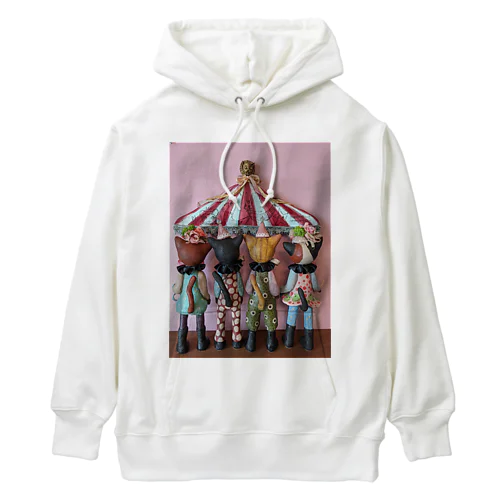 サーカスごっこ(後ろ向き) Heavyweight Hoodie