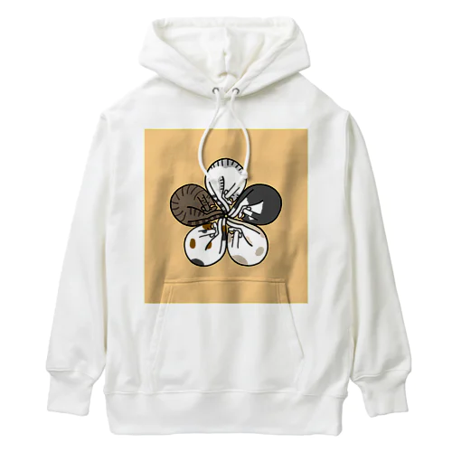 眠り猫の花紋 Heavyweight Hoodie