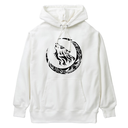 Tribal Wolf Heavyweight Hoodie